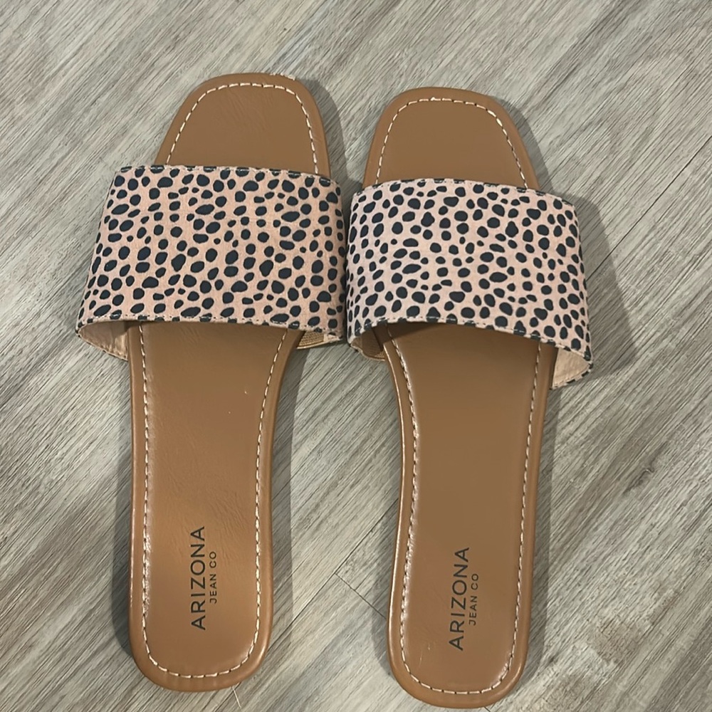 Animal print sandals